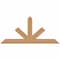 Ekena Millwork Saratoga Timber Gable Bracket, Western Red Cedar, 72"W x 33"H x 5 1/2"D x 5 1/2"F, 11/12 Pitch GBW072X33X0606SAR00SWR - alternate 1